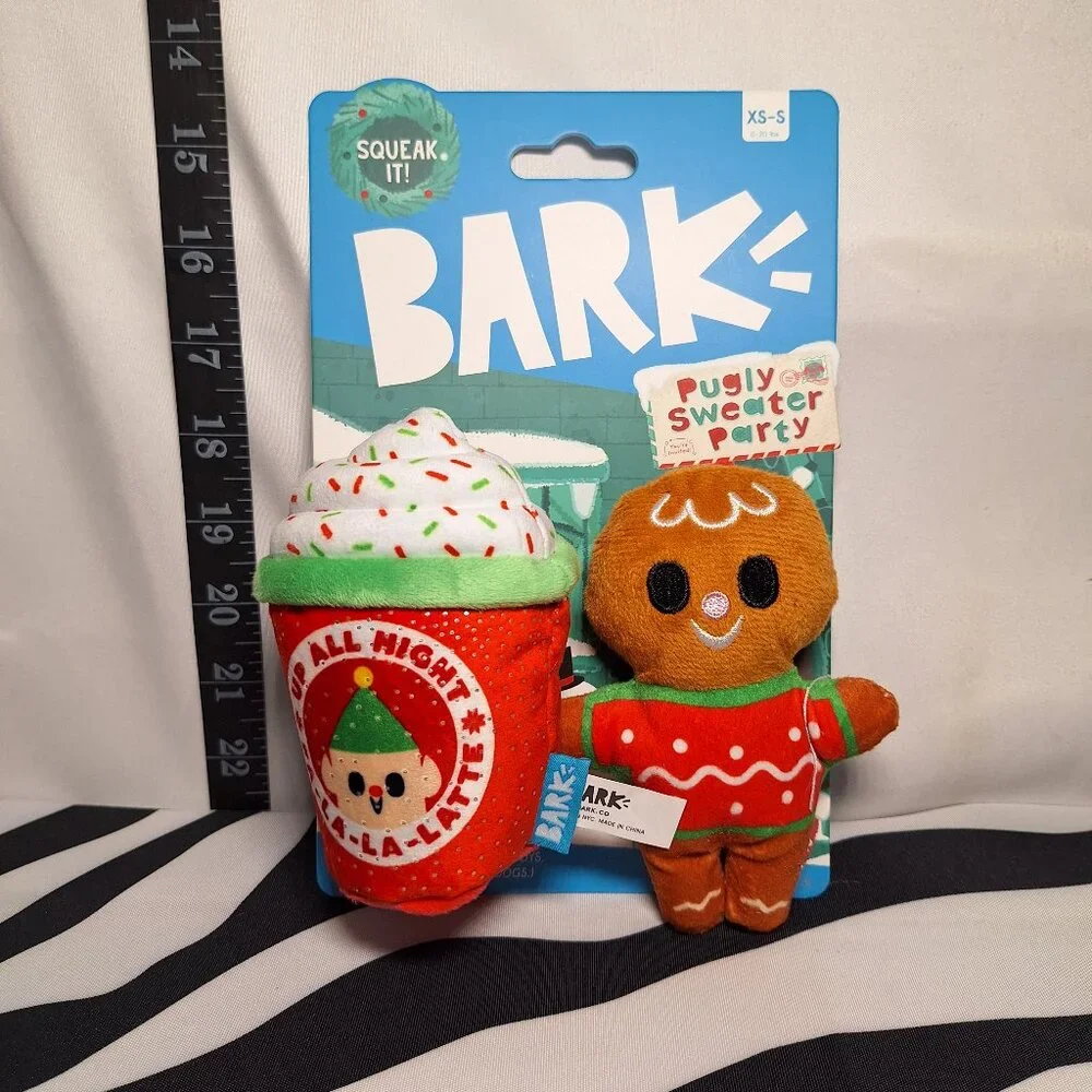 NWT Bark Ginger Brew Crew Dog Toy XS-S